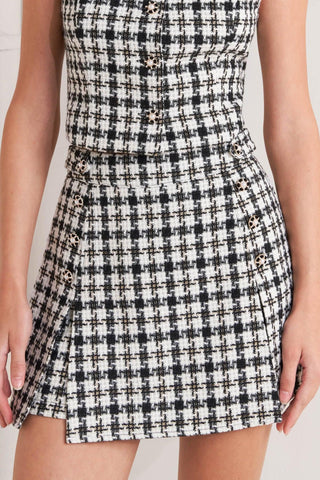 MONA CHECK TWEED SKORT - Glamourous Grace