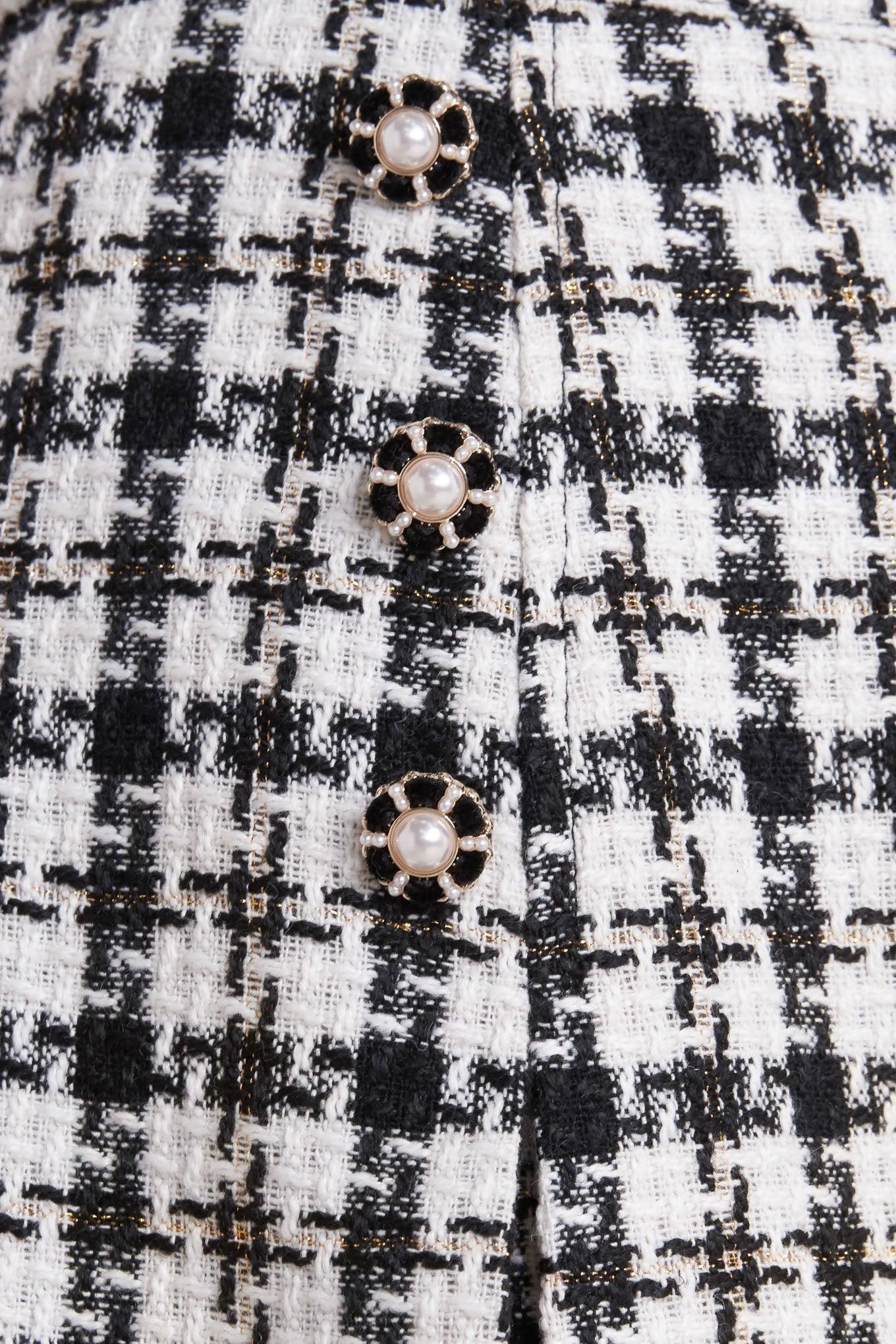 MONA CHECK TWEED SKORT - Glamourous Grace