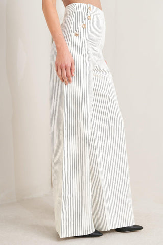 EFFORTLESS FORM STRIPE WOVEN PANTS - Glamourous Grace