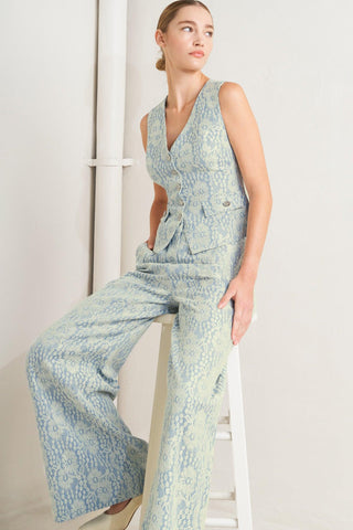 EASY ELEGANCE WOVEN LACE PANTS - Glamourous Grace