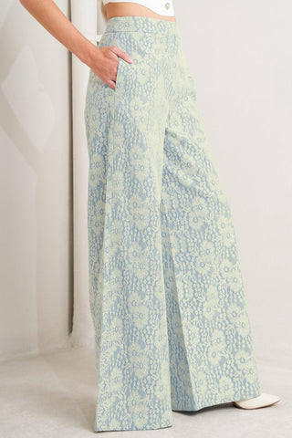 EASY ELEGANCE WOVEN LACE PANTS - Glamourous Grace