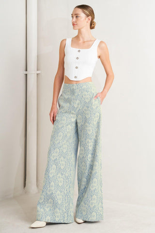 EASY ELEGANCE WOVEN LACE PANTS - Glamourous Grace