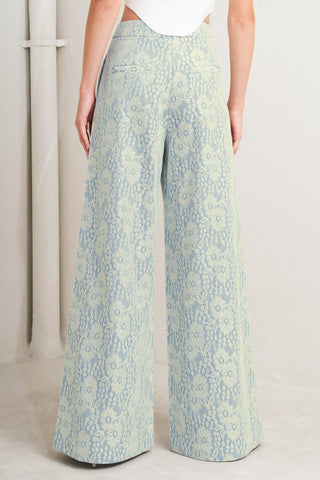 EASY ELEGANCE WOVEN LACE PANTS - Glamourous Grace