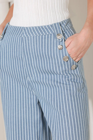 PINSTRIPE PRESTIGE WOVEN PANTS - Glamourous Grace