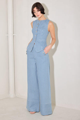 PINSTRIPE PRESTIGE WOVEN PANTS - Glamourous Grace