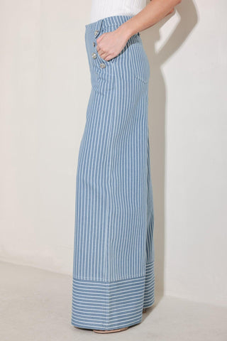 PINSTRIPE PRESTIGE WOVEN PANTS - Glamourous Grace