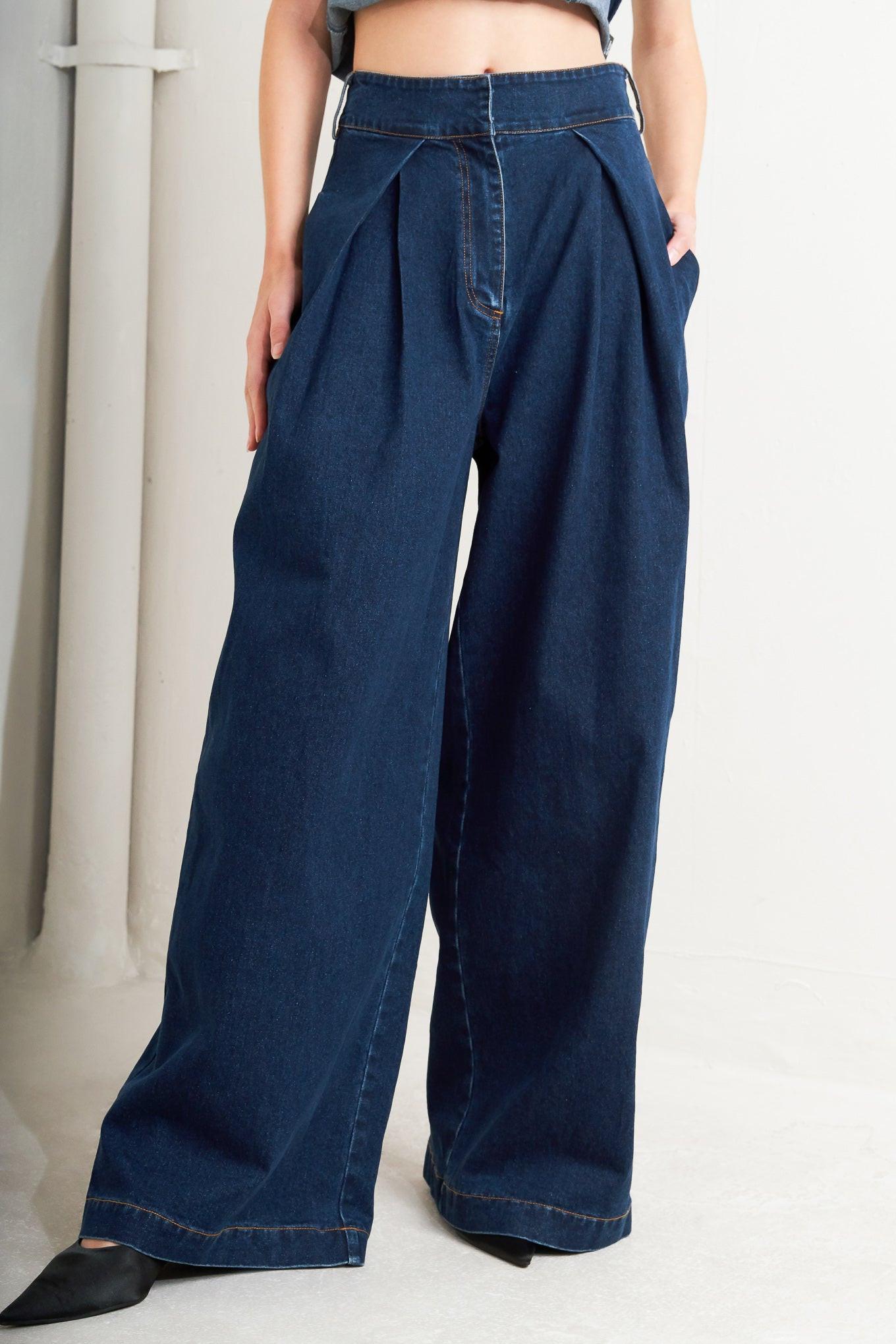 QUIET LUXE DENIM PANTS - Glamourous Grace