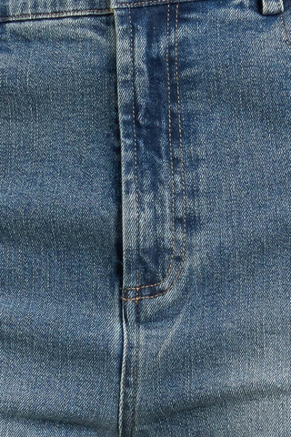 NO SECOND THOUGHT WASHED DENIM PANTS
