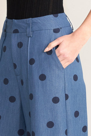 MIDNIGHT POLKA WOVEN PANTS