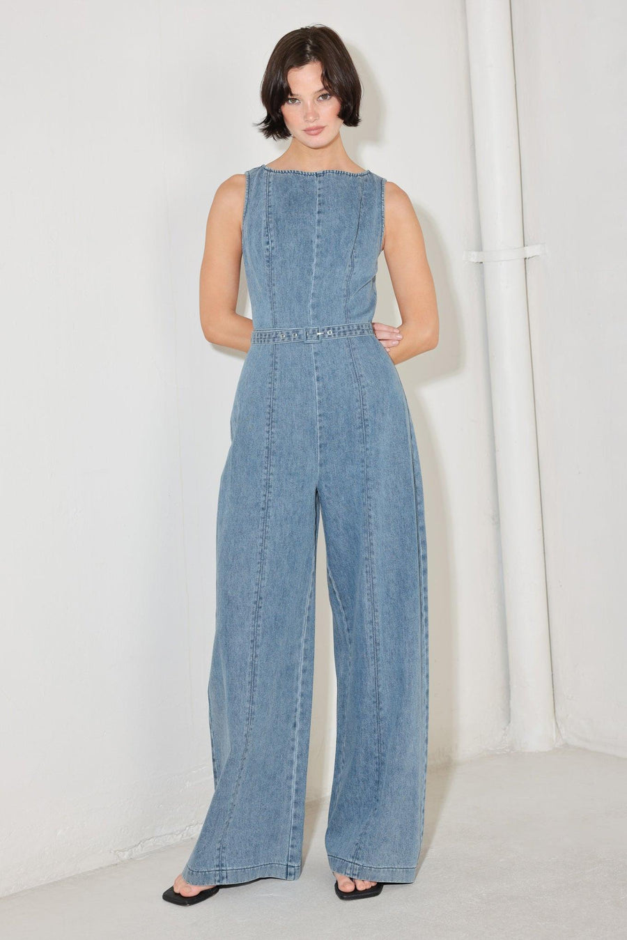 ELEVATED EDGE DENIM JUMPSUIT - Glamourous Grace