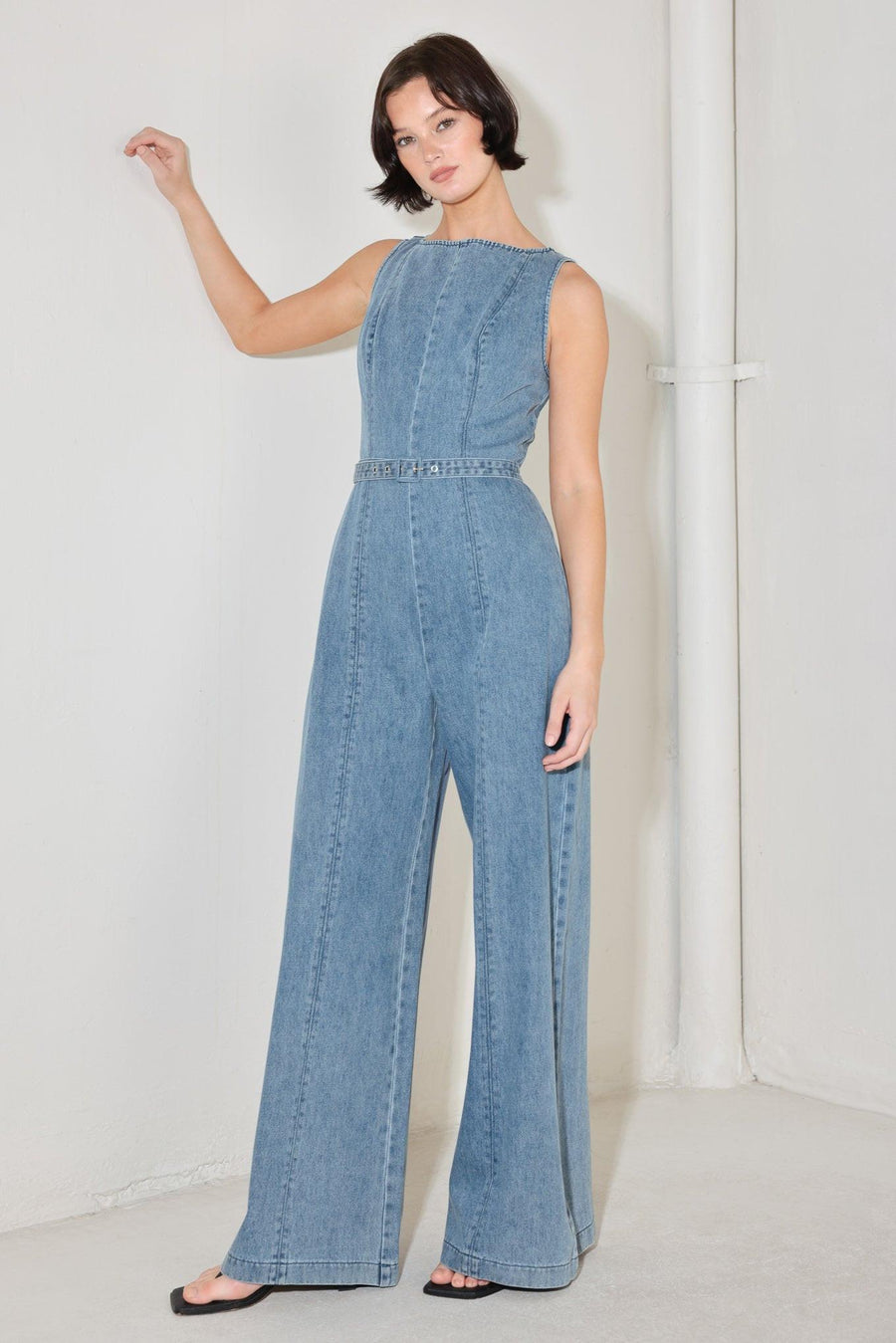 ELEVATED EDGE DENIM JUMPSUIT - Glamourous Grace