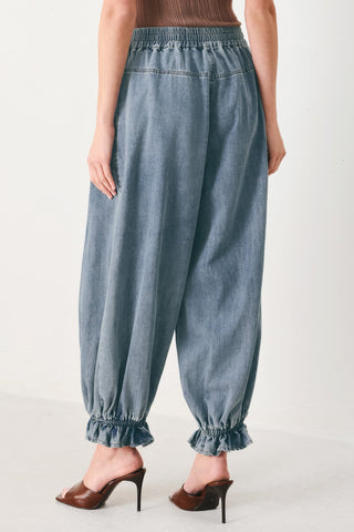 EASY VOLUME DENIM GENIE PANTS - Glamourous Grace