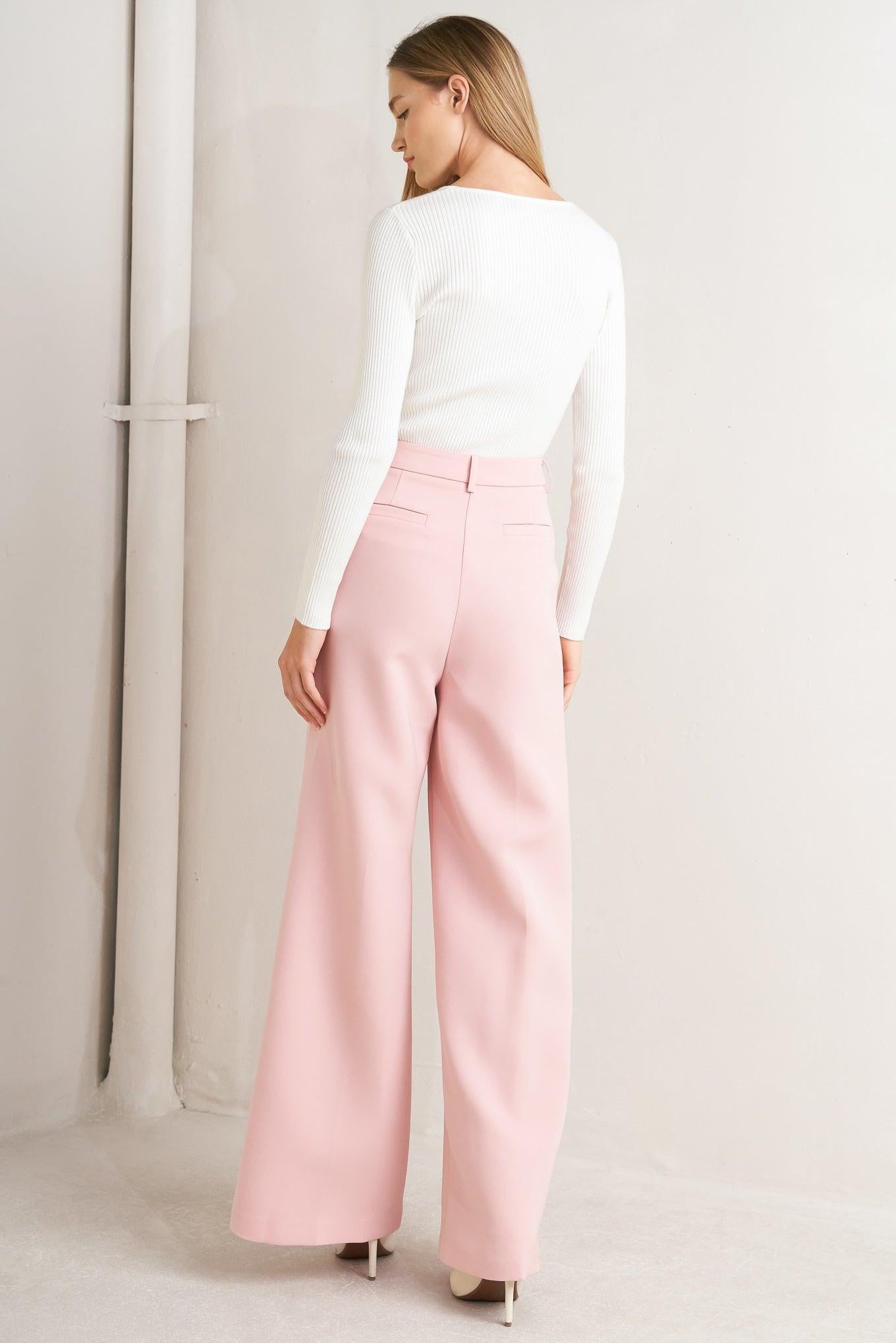 ELEVATED CLASSIC WOVEN PANTS - Glamourous Grace