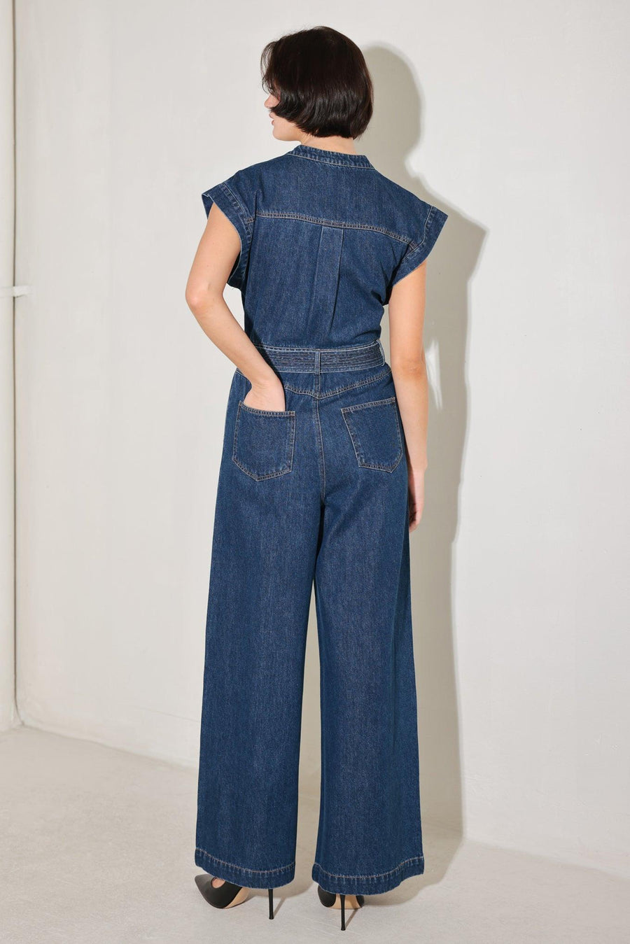 TRUE BLUE LOVE DENIM JUMPSUIT - Glamourous Grace