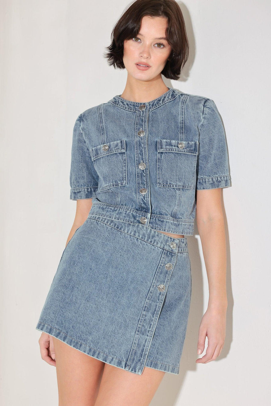 STREET MUSE DENIM SKORT - Glamourous Grace