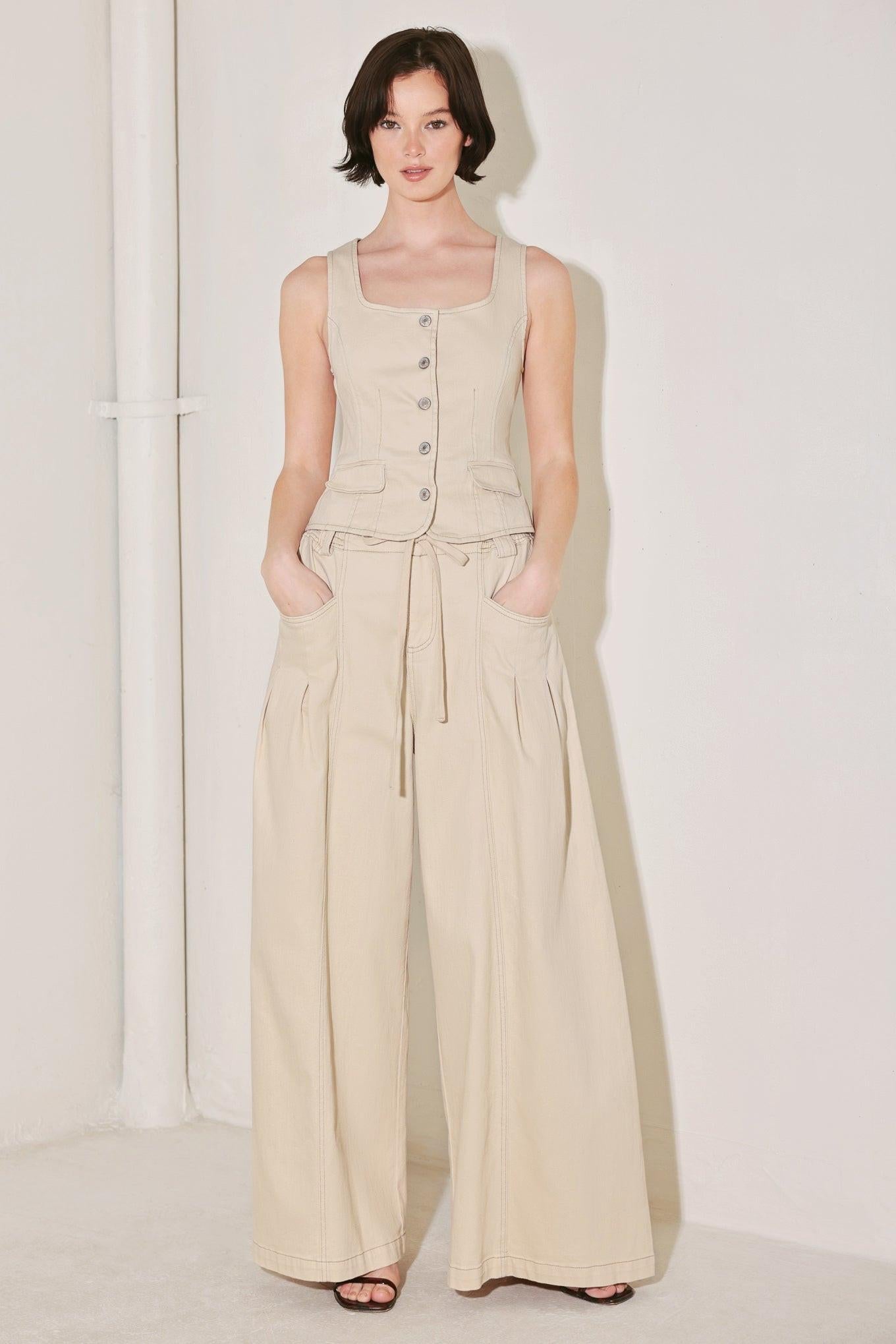 DAYLIGHT GROOVE WOVEN PANTS - Glamourous Grace