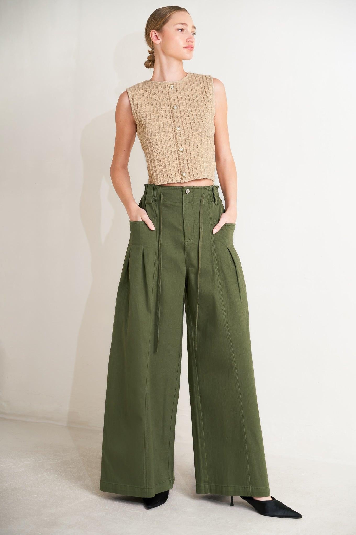 DAYLIGHT GROOVE WOVEN PANTS - Glamourous Grace