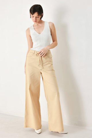 MODERN SAND WOVEN PANTS