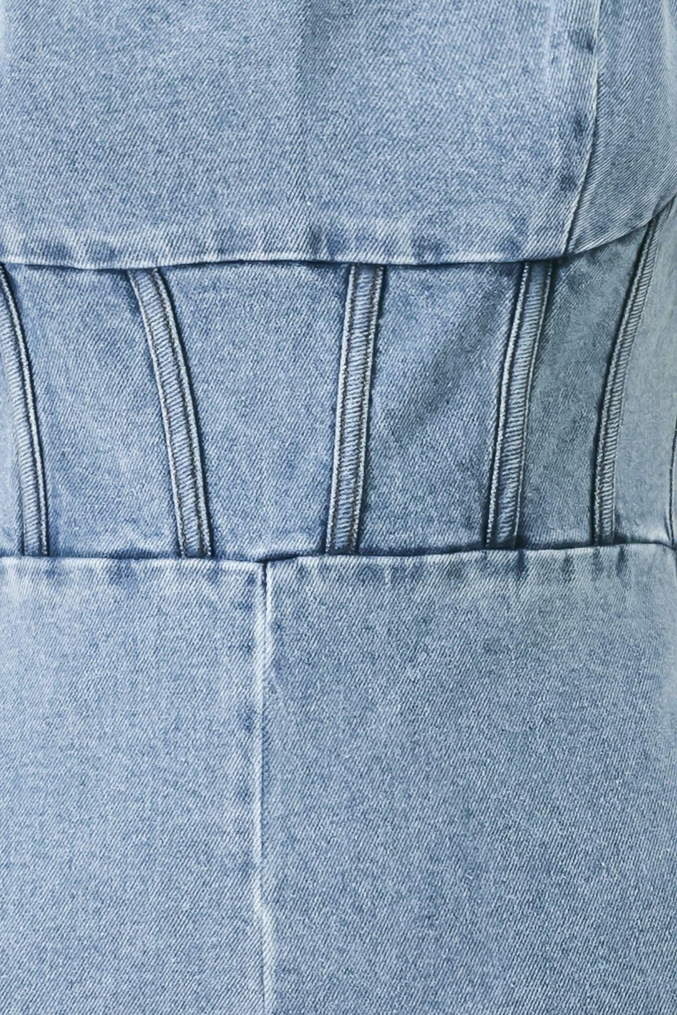 SKYLINE SWEETHEART DENIM JUMPSUIT - Glamourous Grace