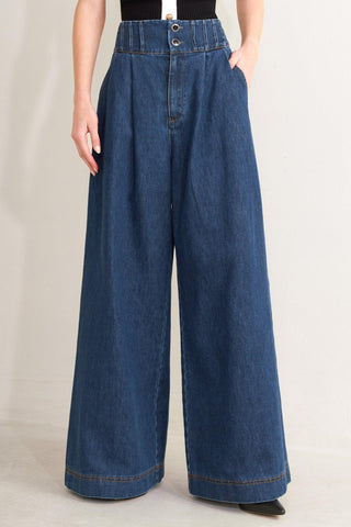 OCEAN DRIVE WIDE DENIM PANTS - Glamourous Grace