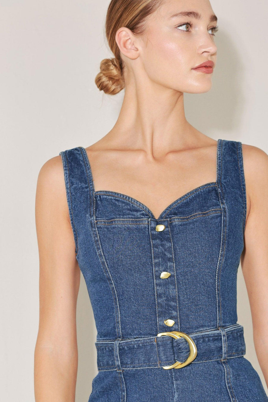 WESTSIDE GLAM DENIM JUMPSUIT - Glamourous Grace