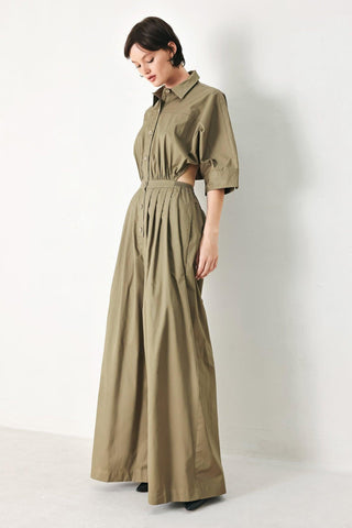OLIVE DAYDREAM WOVEN JUMPSUIT - Glamourous Grace