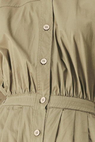 OLIVE DAYDREAM WOVEN JUMPSUIT - Glamourous Grace