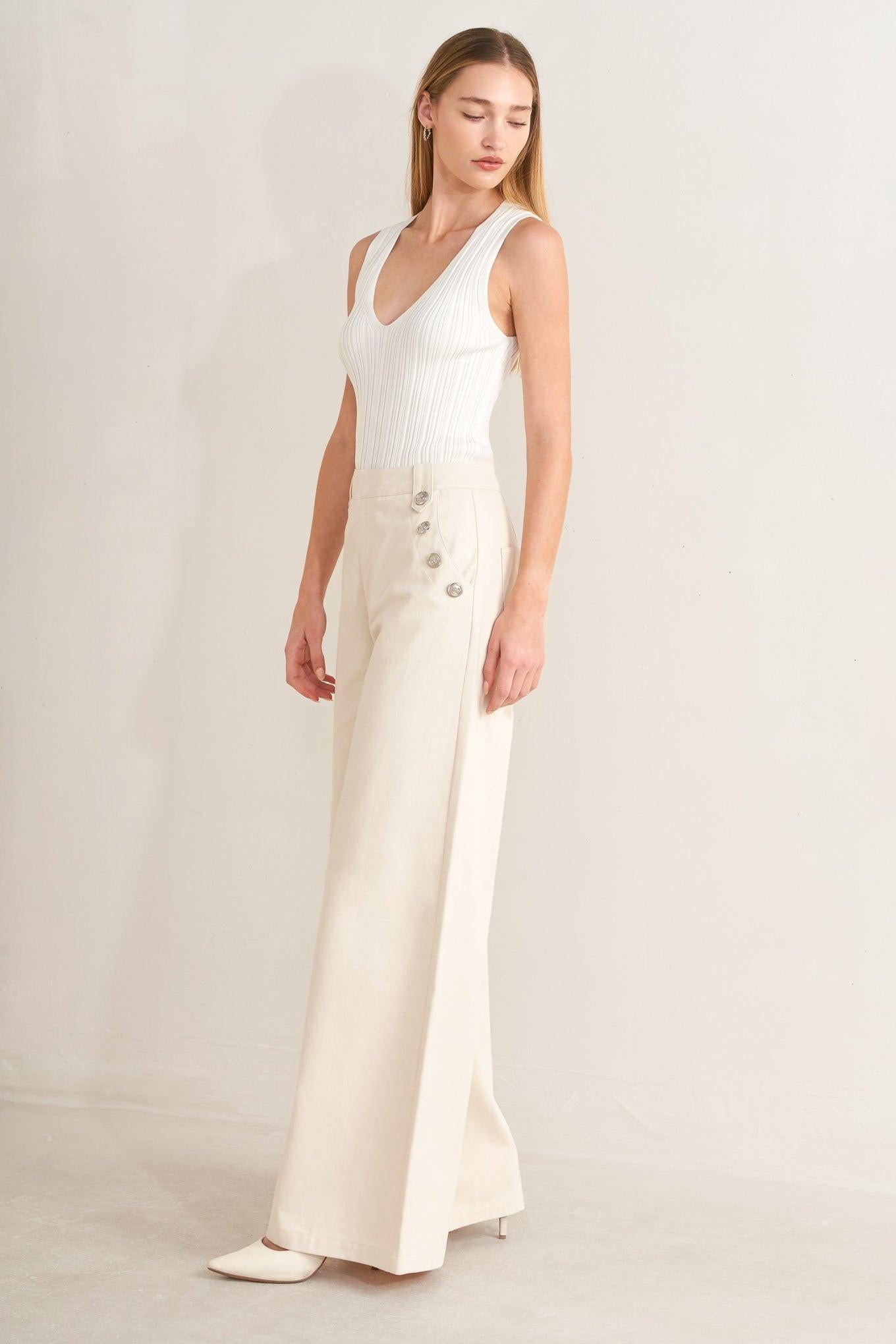 RUNWAY TAILORED WOVEN PANTS - Glamourous Grace