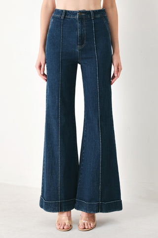 SKYLINE FLARE DENIM PANTS - Glamourous Grace