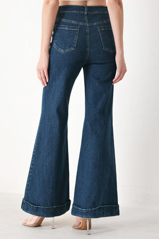 SKYLINE FLARE DENIM PANTS - Glamourous Grace