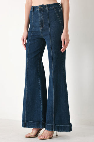 SKYLINE FLARE DENIM PANTS - Glamourous Grace