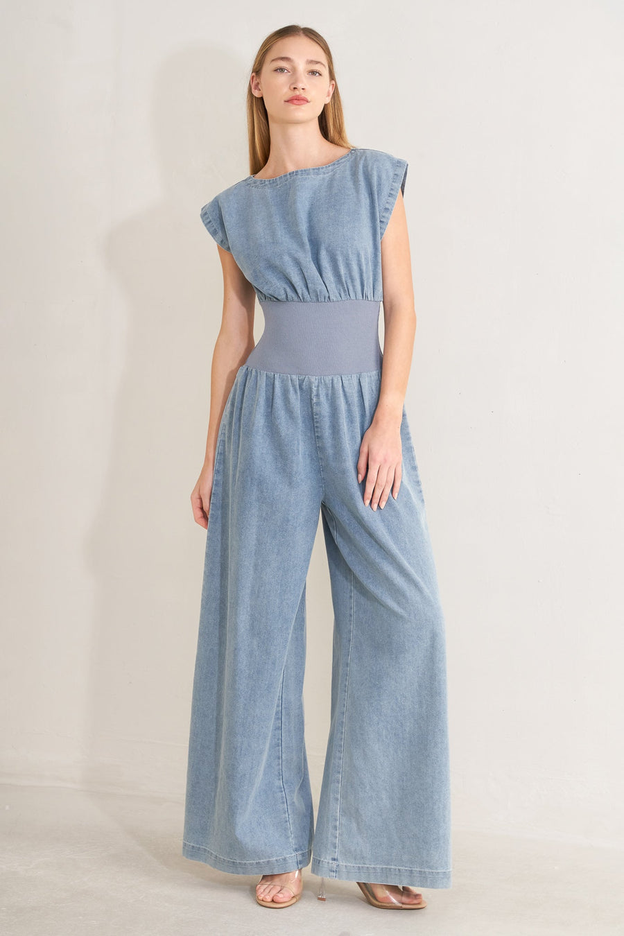 RUNNING IN DENIM JUMPSUIT - Glamourous Grace