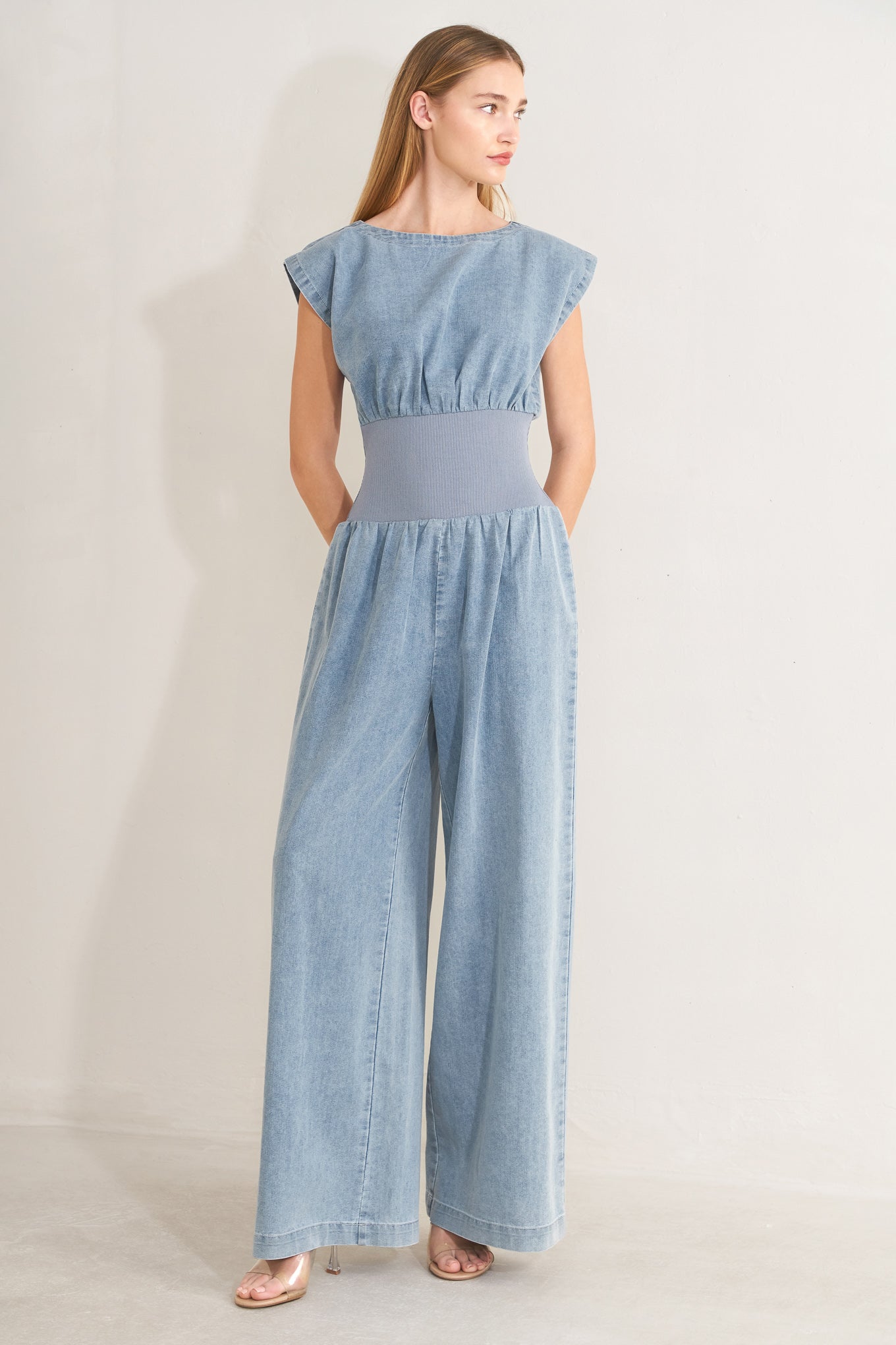 RUNNING IN DENIM JUMPSUIT - Glamourous Grace