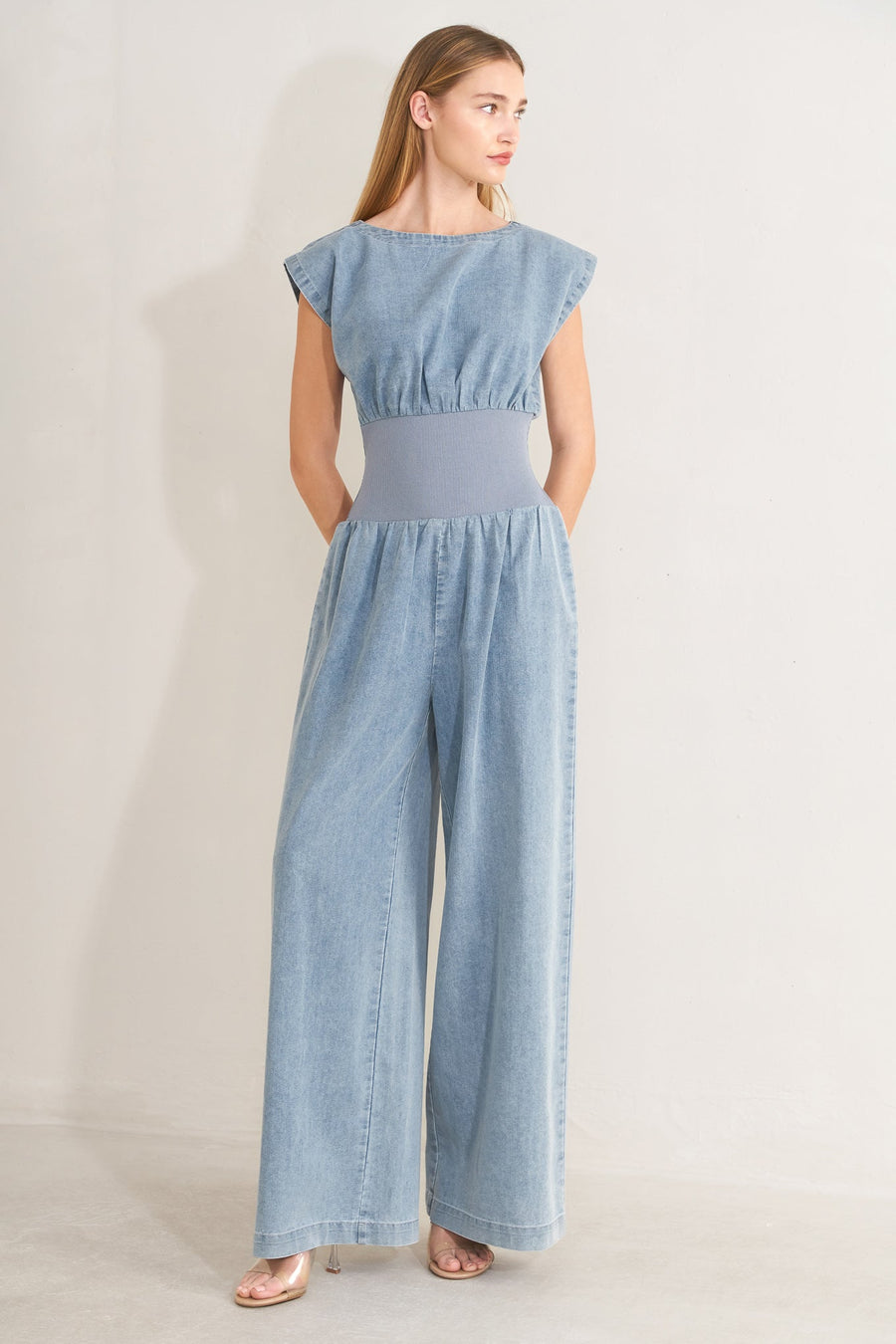 RUNNING IN DENIM JUMPSUIT - Glamourous Grace