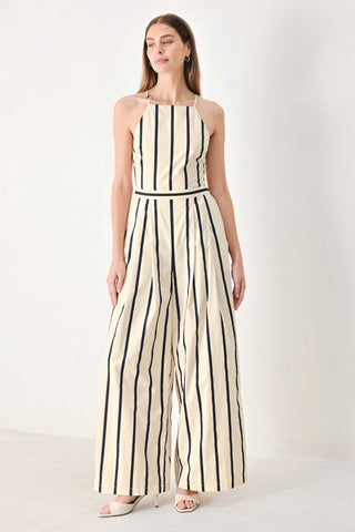 MONACO STRIPE WOVEN JUMPSUIT - Glamourous Grace