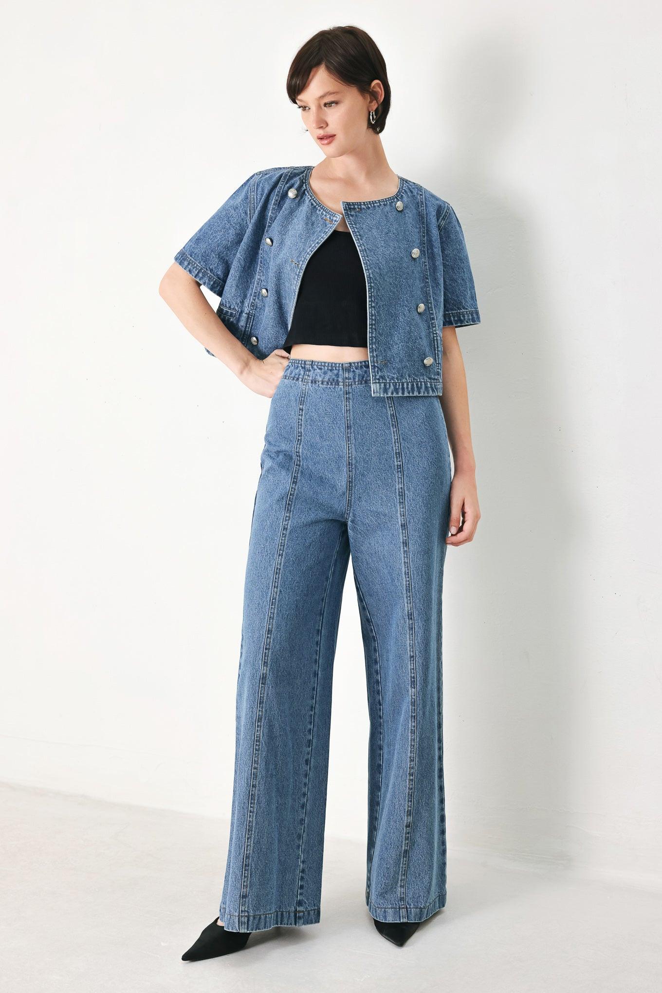 CITY ARMOR DENIM PANTS - Glamourous Grace