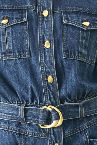 PLAY MODE DENIM ROMPER