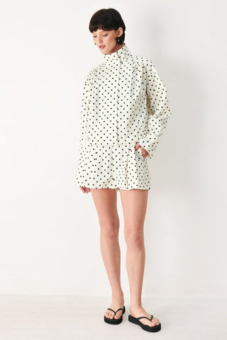 CHAMPAGNE DOTS WOVEN SHORTS - Glamourous Grace