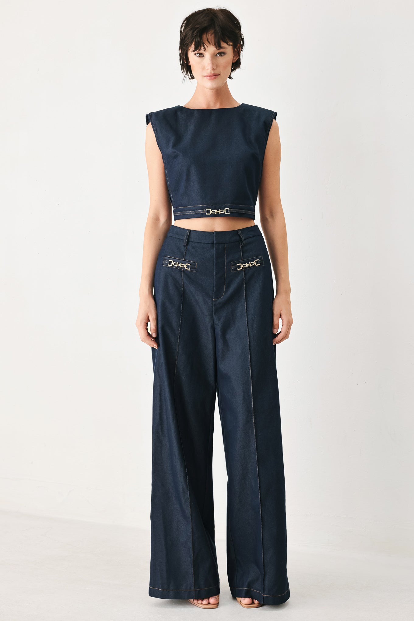 YACHT CLUB WOVEN WIDE LEG PANTS - Glamourous Grace
