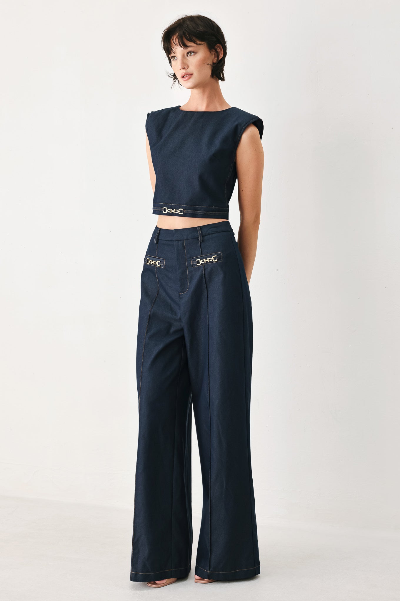 YACHT CLUB WOVEN WIDE LEG PANTS - Glamourous Grace