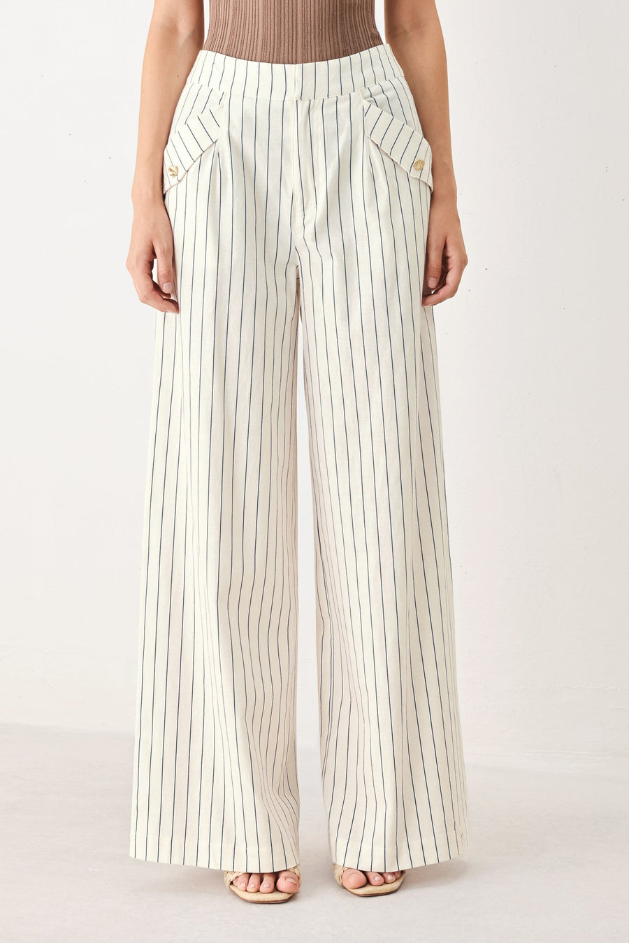SUTTON STRIPE WOVEN PANTS - Glamourous Grace