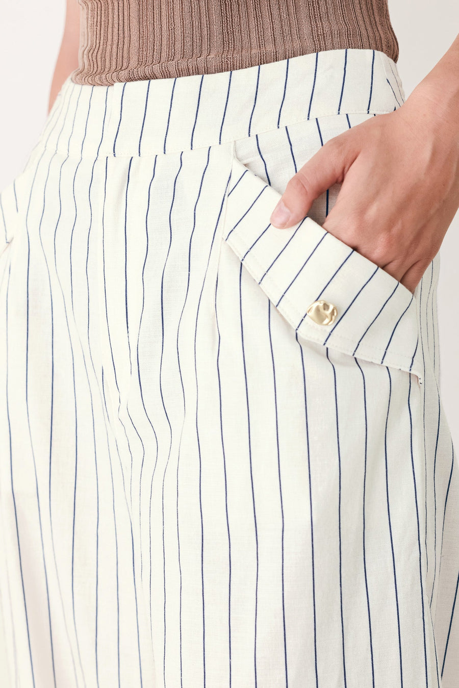 SUTTON STRIPE WOVEN PANTS - Glamourous Grace
