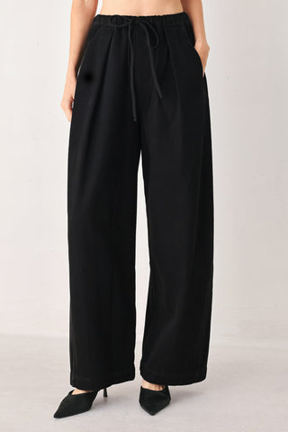 NIGHTSHADE FLOWY DRAWSTRING WOVEN PANTS