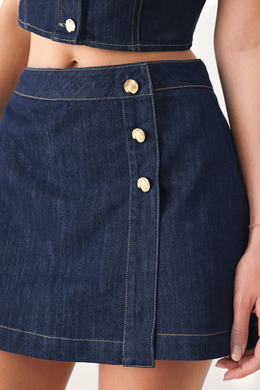ICONIC INDIGO DENIM SKORT - Glamourous Grace