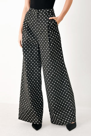 FOREVER CHIC POLKA WOVEN PANTS - Glamourous Grace