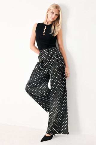 FOREVER CHIC POLKA WOVEN PANTS - Glamourous Grace