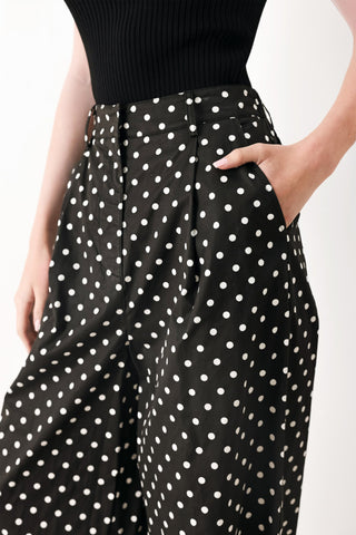 FOREVER CHIC POLKA WOVEN PANTS - Glamourous Grace