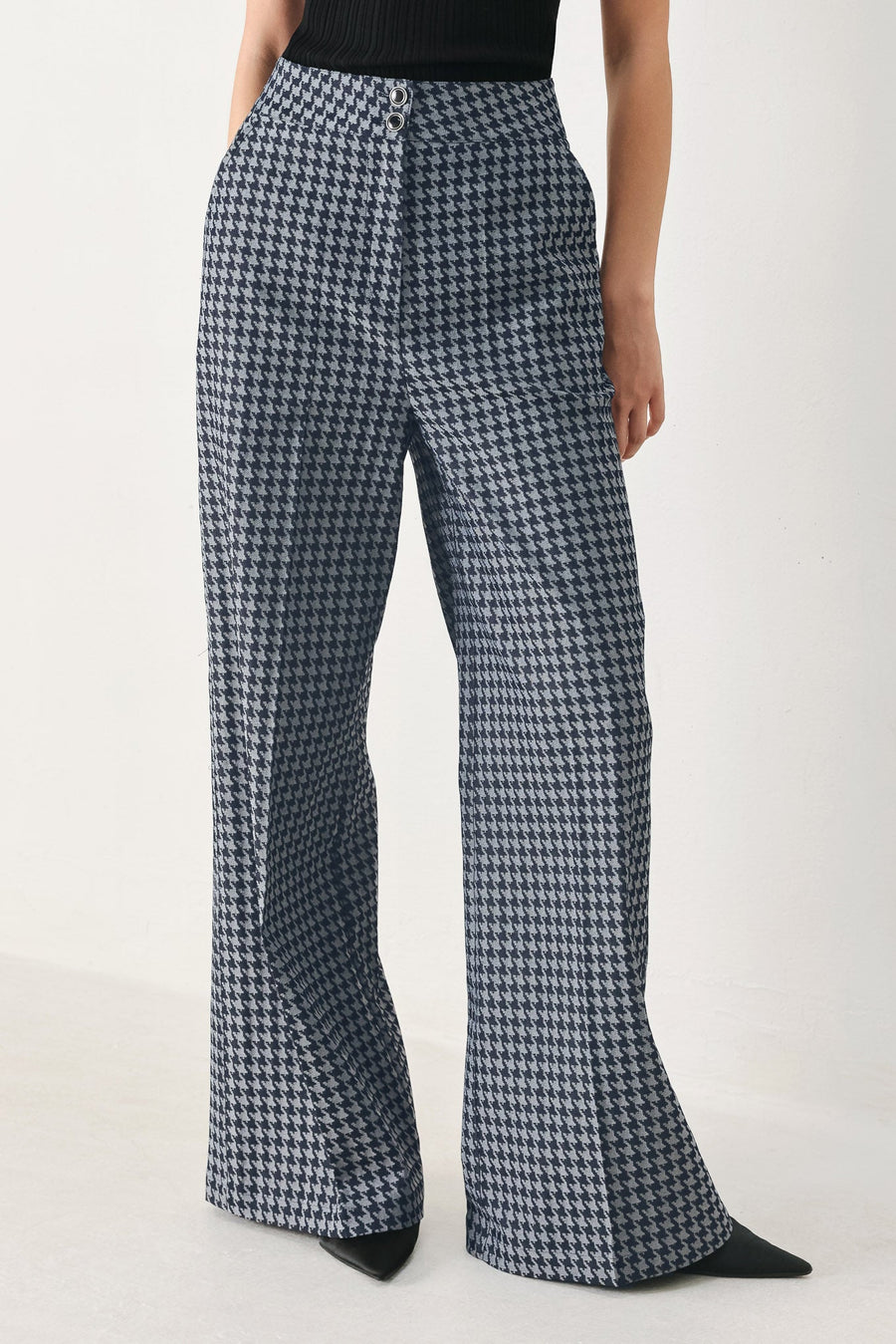NOIR SOCIETY WOVEN WIDE LEG PANTS - Glamourous Grace