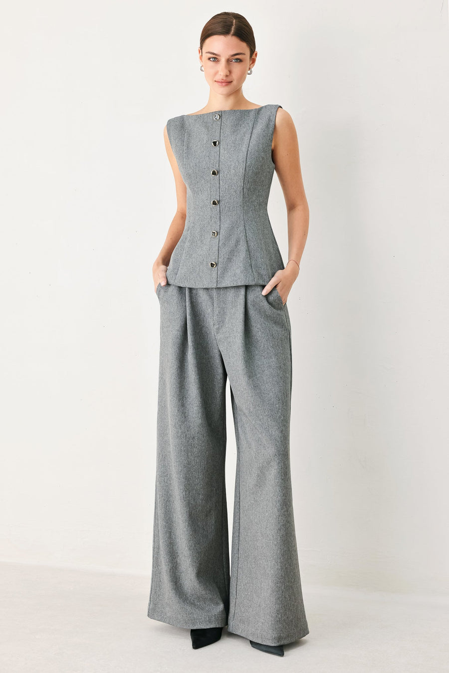 GRANITE FLOW WOVEN PANTS - Glamourous Grace