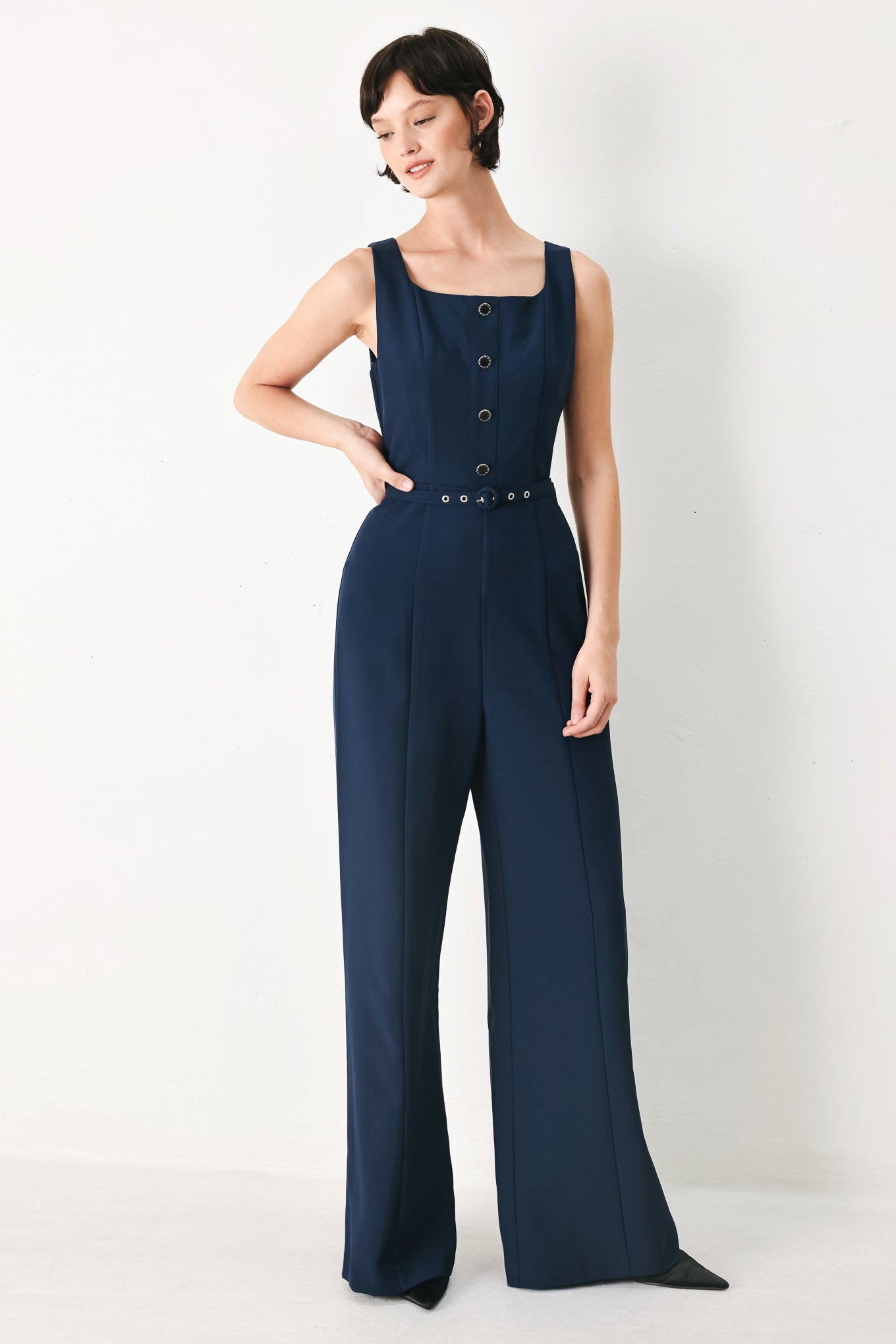AFTER HOURS ELEGANCE WOVEN JUMPSUIT - Glamourous Grace